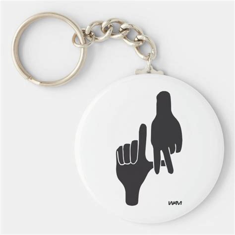 LOS ANGELES LA HAND SIGN KEYCHAIN | Zazzle