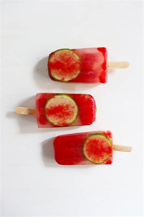 WATERMELON ICE POPS WITH LIME - Sprig & Vine