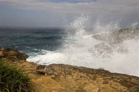 Waves In The Turbulent Sea, Near Lembongan Island, Indonesia Stock Photo - Image of exotic ...