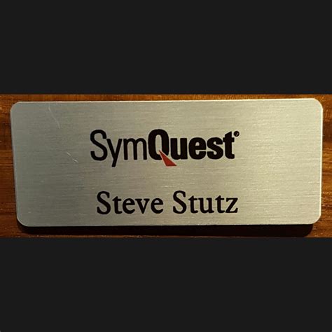 Name Tag - Full Color Silver Aluminum — Vermont Awards & Engraving