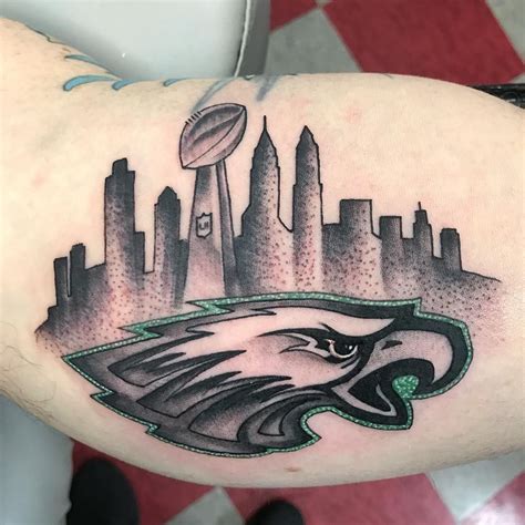 Forearm Philadelphia Skyline Tattoo