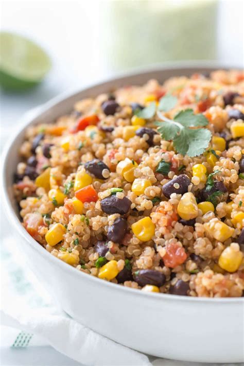 Mexican Quinoa Recipe (Dairy Free, Vegan) - Simply Whisked