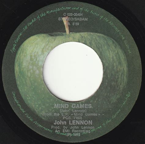 John Lennon - Mind Games (1973, Vinyl) | Discogs