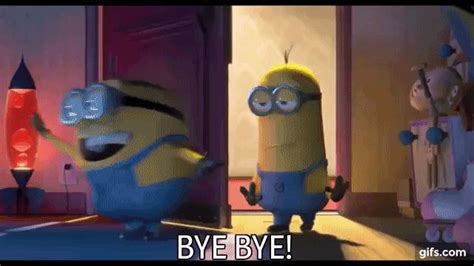 Bye bye Minions | Bye gif, Minions, Minion gif