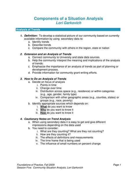 Situation Analysis - 13+ Examples, Format, Pdf