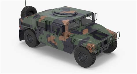 humvee m1151 camo 3d model