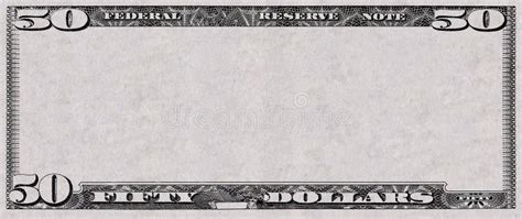 50 Dollar Bill Template