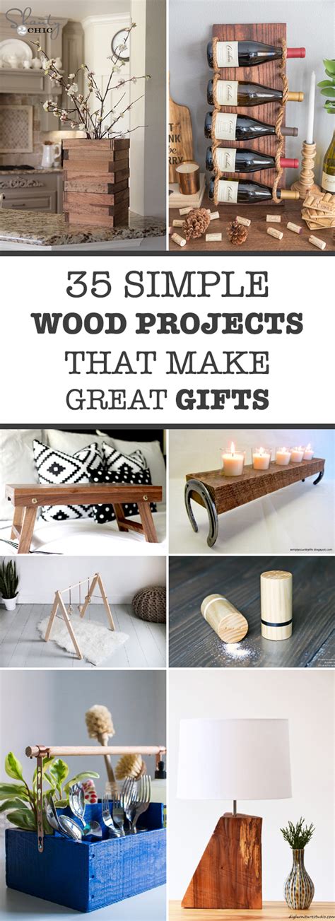 35 Simple Wood Projects That Make Great Gifts - For DIYers