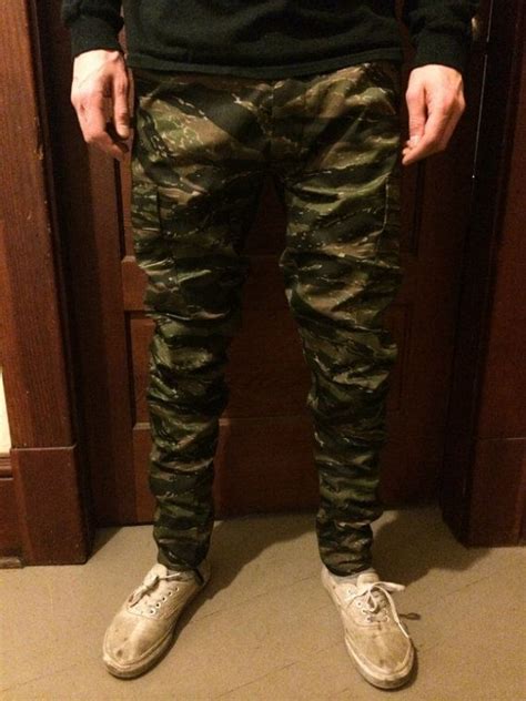 Custom Slim Tapered Tiger Stripe Camo BDU Pants - Etsy | Mens outfits ...