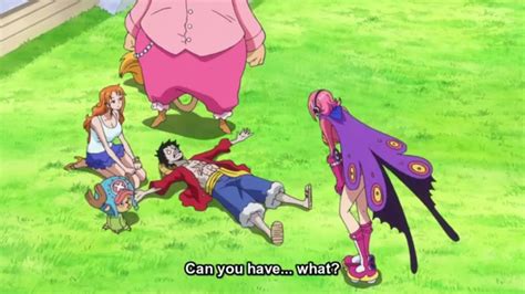 One piece ep 785 luffy kiss reiju to remove poison on body (eng Sub ...