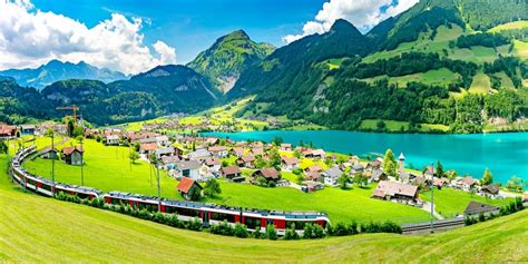 Switzerland Mountain Train