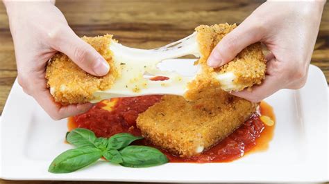 Fried Mozzarella Recipe - YouTube