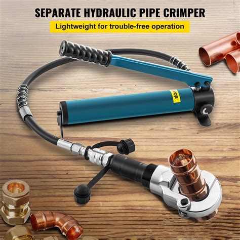 Hydraulic Pipe Crimping Tool, 8T Hydraulic Copper Tube Fittings Crimper, Copper Pipe Crimper ...