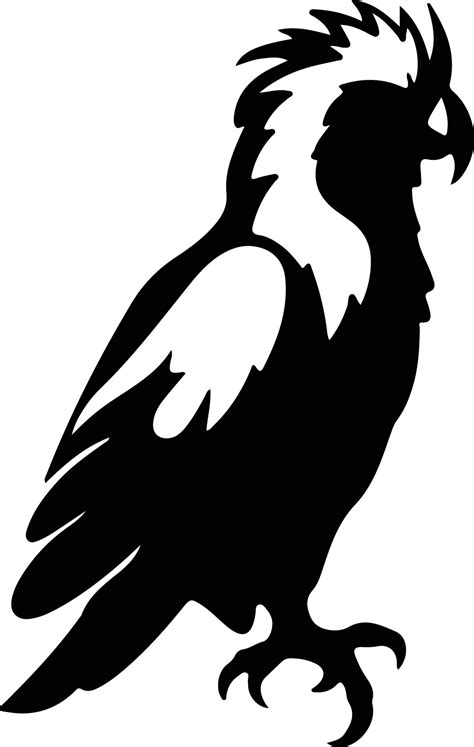 cockatoo black silhouette 38100413 Vector Art at Vecteezy