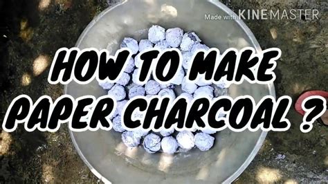 HOW TO MAKE PAPER CHARCOAL? - YouTube