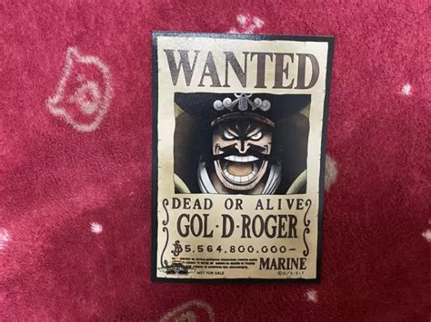ONE PIECE GOL D ROGER WANTED Poster Mugiwara Store LImited Anime Manga Rare $24.09 - PicClick AU