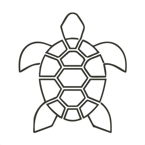 Turtle Outline Template