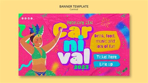 Free PSD | Carnival entertainment banner template