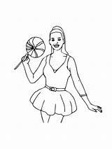 Katy Perry coloring Page sketch template