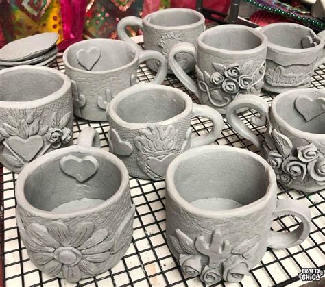 A beginner's guide to hand built pottery mugs - Crafty Chica