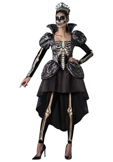 Women's Skeleton Queen Halloween Costume