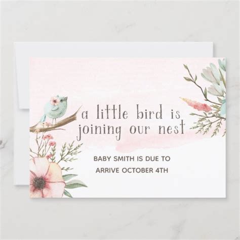 Little Bird Pregnancy Announcement | Zazzle.com