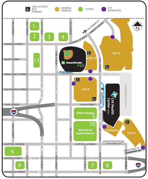 Directions and Parking - CHI Health Center Arena