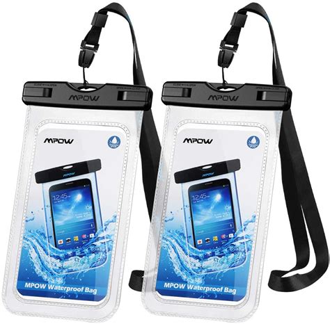 Mpow 097 Universal Waterproof Case, IPX8 Waterproof Phone Pouch Dry Bag Compatible for iPhone 11 ...