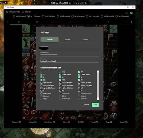 Path Of Exile Chaos Recipe App : r/pathofexiledev