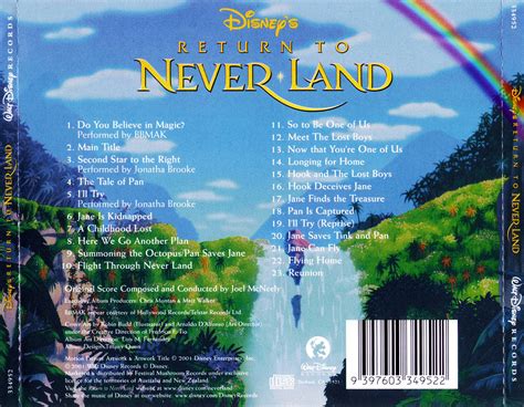 Film Music Site - Return to Never Land Soundtrack (Joel McNeely) - Walt Disney Records (2002)