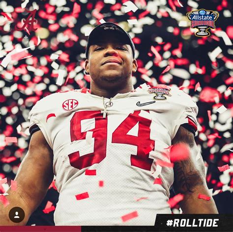 Da’ron Payne - Alabama 24 Clemson 6 #Alabama #RollTide #Bama #… | Alabama crimson tide football ...