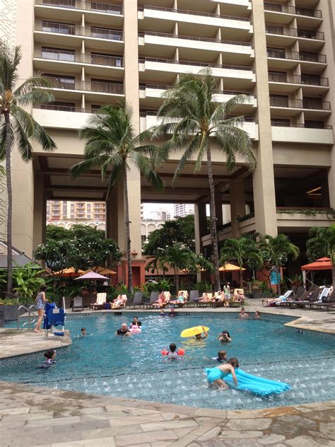 Tapa Tower Pool at the Hilton Hawaiian Village, Honolulu, Hawaii, USA | Hilton hawaiian village ...