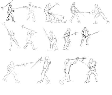 Anime Sword Fighting Poses / The beginning аниме би начало би: