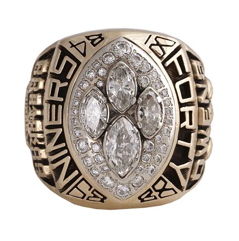 Lot Detail - San Francisco 49ers Super Bowl XXIV Ring Presented to ...