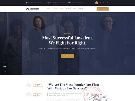 Lawyer PSD Template by Towkibur Rahman on Dribbble