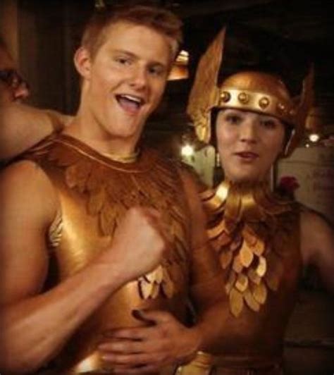 The Hunger Games behind the scenes Cato and Clove in their district ...