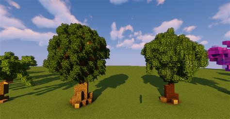 12 Awesome Custom Tree Designs Minecraft Map