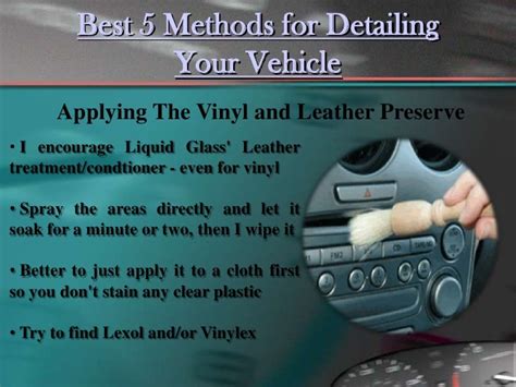 Top 5 tips for detailing your vehicle