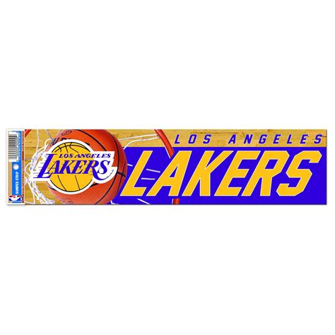 Los Angeles Lakers Bumper Sticker - 3" x 12" | Bumper stickers, Los ...