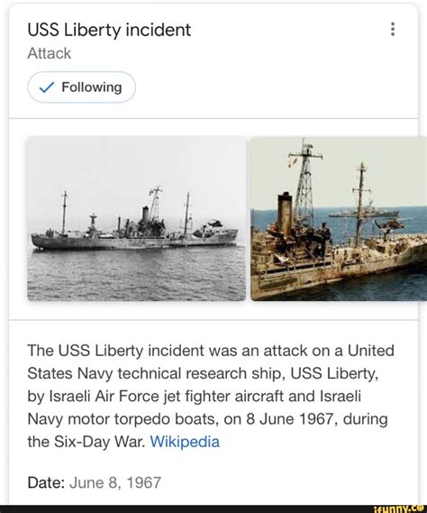 Ooo USS Liberty incident Attack \/ Following The USS Liberty incident ...