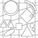 Geometric Coloring Page Shape Outline Children Illustration Line PNG  sketch template