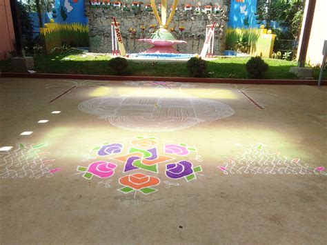 Sankranthi Rangoli Competition | Competition at Shantidhama