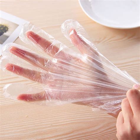 Disposable Food Prep Gloves - 500 Piece Plastic Food Safe Disposable Gloves, Food Handling ...