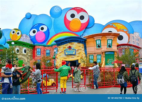 Sesame Street Theme Elmo Imagination Playland at Universal Studios Japan in Osaka, Japan ...