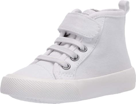 Amazon.com: Amazon Essentials Little Girls' High Top Canvas Velcro ...