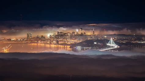 "Grizzly Peak Fog" San Francisco Fog Photography - Michael Shainblum Photography