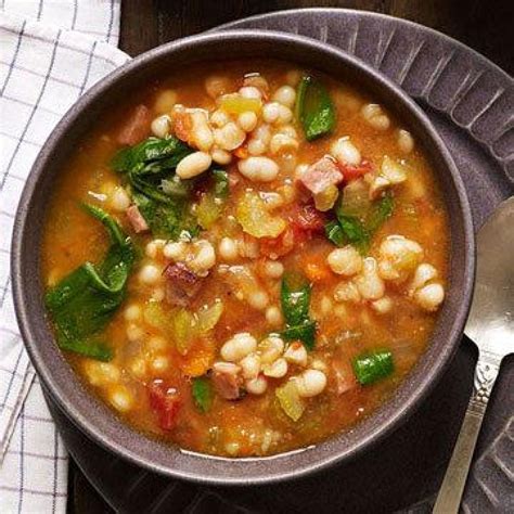 Slow-Cooker Smoky Navy Bean Soup | Recipe | Bean soup recipes, Slow cooker soup, Recipes