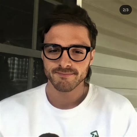 Handsome Man with Glasses Smiling