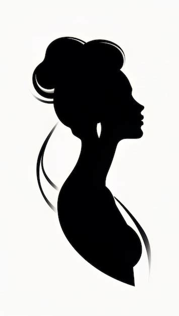 Premium AI Image | abstract woman silhouette drawing art