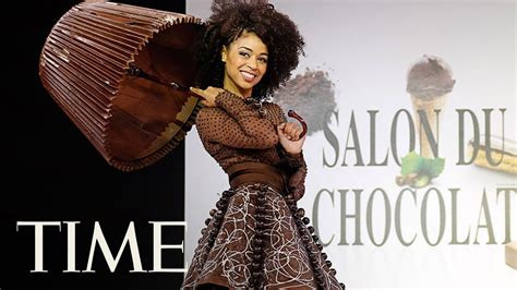 Chocolate Fashion Show 2017 Part 2: The Finest Chocolate Dresses On Display | TIME - YouTube